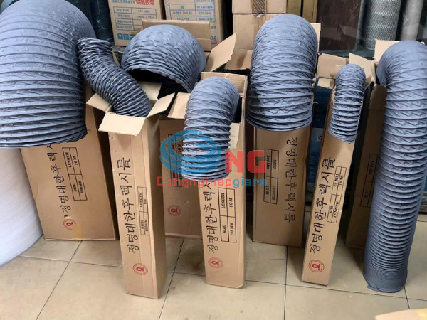 các kích thước và các loại ống gió vải Hàn Quốc